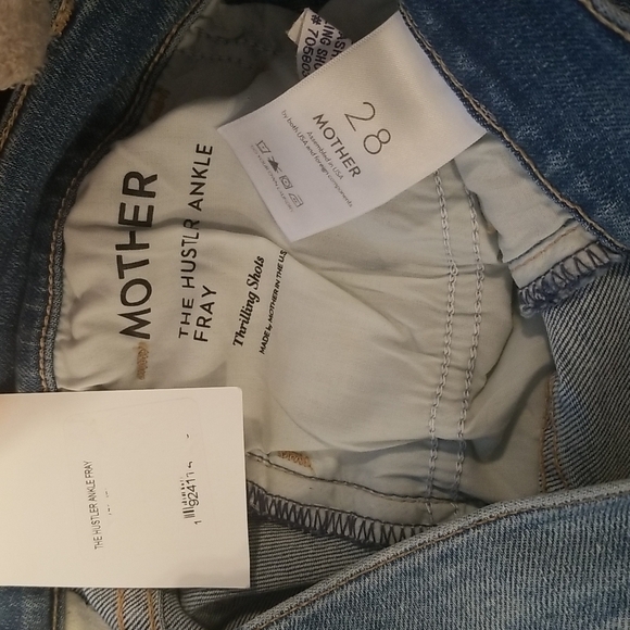 💕MOTHER💕 The Hustler Ankle Fray Jeans ~ Thrilling Shots 28 NWT - Picture 15 of 16